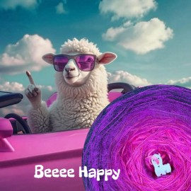 Beeee happy - trawka fuksja