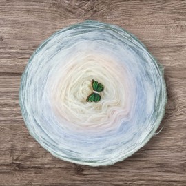 Jesienny świt - moher biały